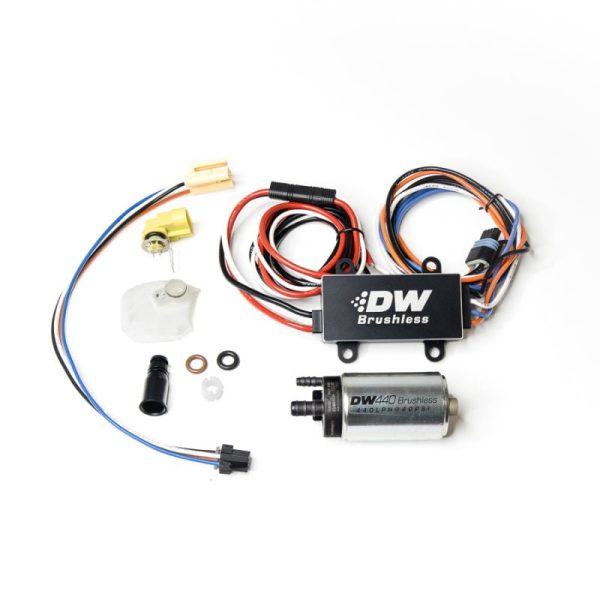 DeatschWerks DW440 440lph Brushless Fuel Pump Single Dual Controller w  Install Kit 08-14 Subaru WRX Fashion