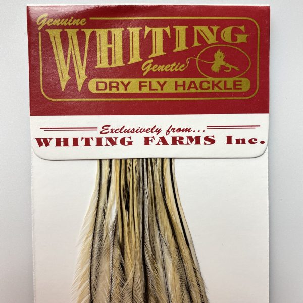 Whiting 100 Pack Dry Fly Hackle  - Golden Badger - 20 Hot on Sale