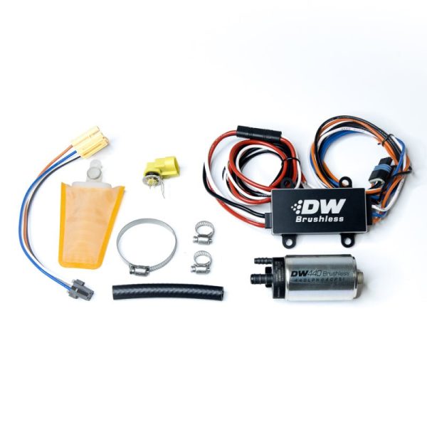 DeatschWerks DW440 440lph Brushless Fuel Pump w  PWM Controller & Install Kit 93-07 Subaru WRX Hot on Sale